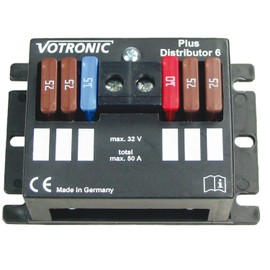 Votronic Circuit Splitter, Distributor, Plus Minus, 12 V DC 24 V