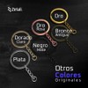100 Argollas Planas para Llavero de 3CM de diámetro, Herraje