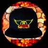 AEROSMITH PATCHED BLACK SNAPBACK TRUCKER HAT