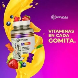 Rednatura Geltyvit Gummys Multivitaminico 60gomitas Sabor Frutas