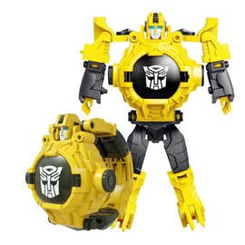 FASHION YO Superhero Robert Watch with 24 Super Projection Cartoon Hero Figurines Princess, Electronic Watch for Boys Girls Projector 3D Watch (Bumblebee)