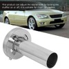 Removable Silencer, Universal Resonator, Stainless Steel Adjustable Round Silencer for