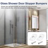 Glass Shower Door Bumpers for Glass Sliding Doors, Wall Jamb