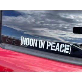 n/a HOON IN PEACE Ken Block Die-cut Car Window Sticker. Buy 2 Get 1 FREE ! !