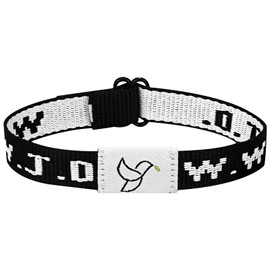 JewelryWe Unisex WWJD NFC Bracelet: Daily Bible Verse Adjustable Christian Adjustable Bracelets for Men Women Inspiring Religious Gift