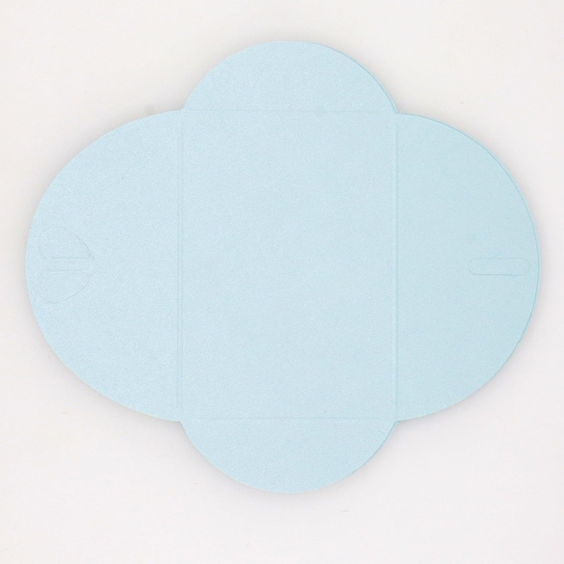 Joyangy 32pcs Heart Clasp Mini Envelopes, Blue Cute Tiny Envelopes,