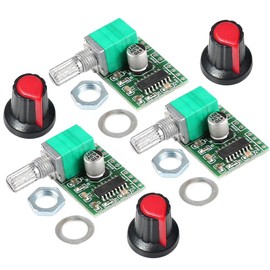 Gebildet Mini 3W + 3W DC 5V Audio Amplifier, Practical Digital Power Amp Module Board, Dual Channel PAM8403 Stereo Amplifier with Potentiometer for Portable DIY