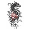 6 Blätter Temporary Drache Tattoo Drachen Tattoo Arm Tattoo Fake