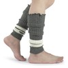 BomKinta Stripe Leg Warmers Women - Cute Footless Socks -