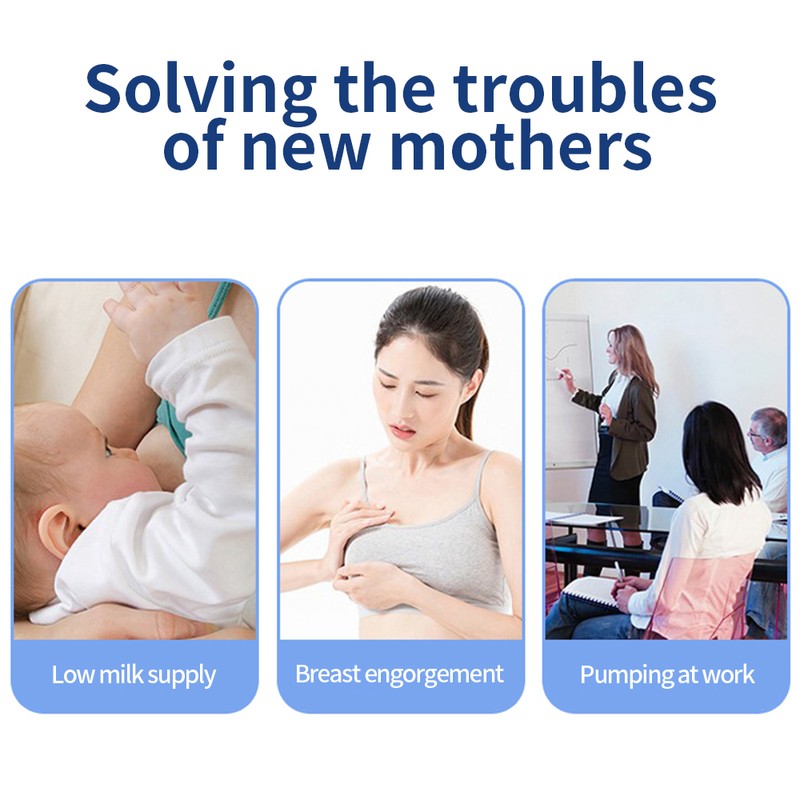 2PCS Hands Free Breast Pump Wearable Electric Breast Pump Lightweight