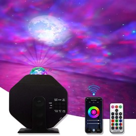 FARSAIL Galaxy Star Projector Night Light for Bedroom, Bluetooth Speaker and Voice Control, 270° Rotating, Star Projector for Kids Adults Gaming Room, Home Theater, Ceiling, Room Decor