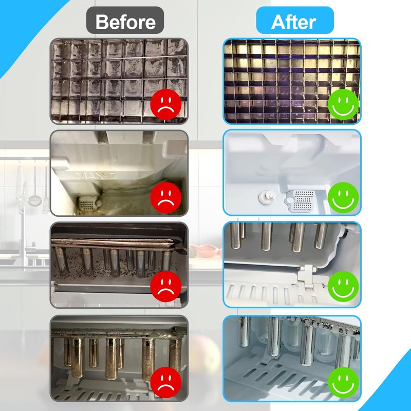 XANGNIER Ice Machine Cleaner Brush Kits,Countertop Ice Maker Cleaning Tools