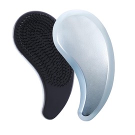 MAEELOU Small Dog Brush- Grooming Tool for Teddy, Yorkies, Maltese, Shih Tzu, Chihuahua - Puppy Hair Brush (Electroplating Blue)