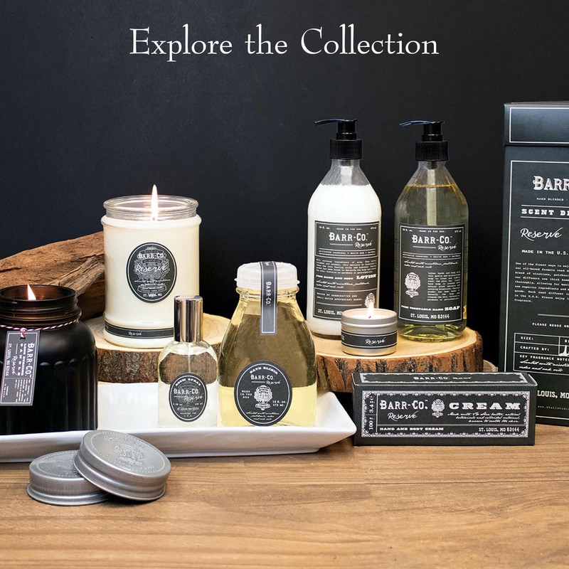 Barr-Co. Reserve Scent Diffuser Kit, Earthy Tobacco Scent with Woody