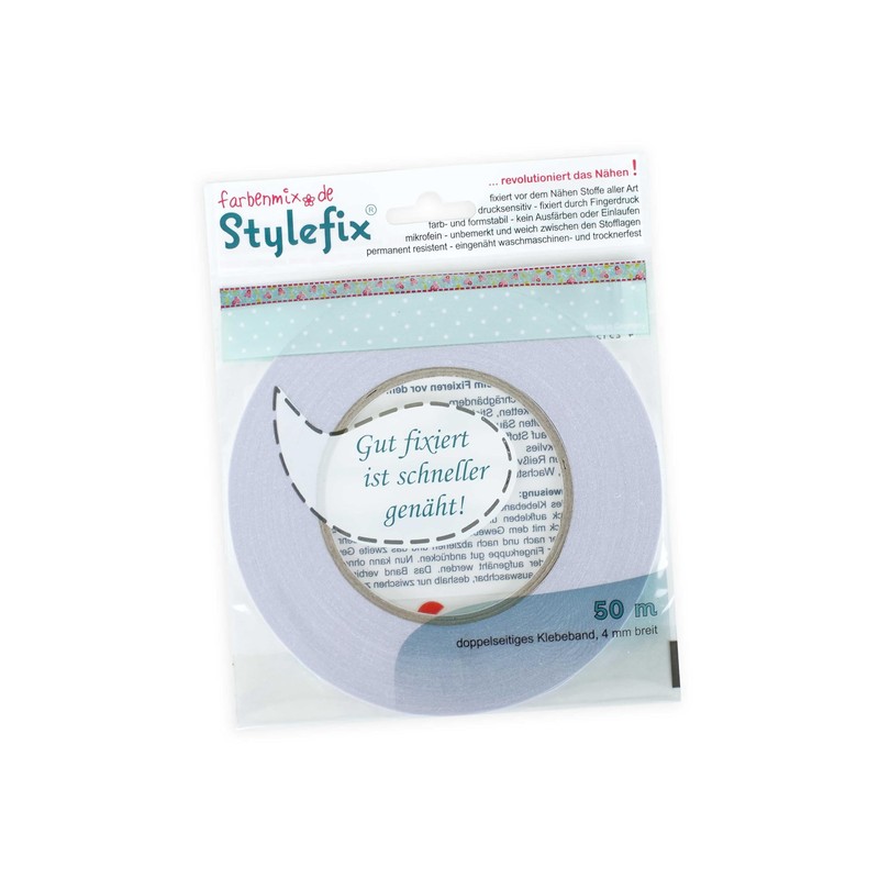 Farbenmix.de 3X 3er Pack STYLEFIX doppelseitiges Klebeband (1Rolle = 50m,