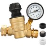 RVMATE RV Water Pressure Regulator with Adjustable Knob, Brass Lead-Free