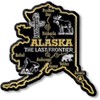Alaska Giant State Map Souvenir Magnet