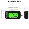 NInE-ROnG Self-Powered Tacho/Hour Meter,Built-in Replaceable Battery,Ajustable Backlight,Waterproof Tachometer for Gas