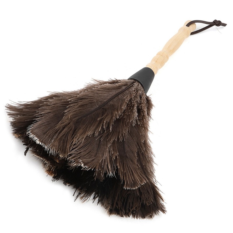 Mini Washable Reusable Ostrich Feather Duster for Books Keyboard Office