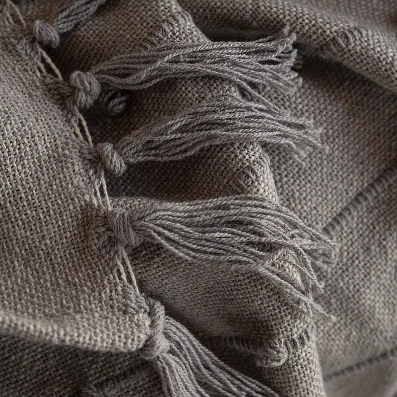 Vianney Frazada Tejida Mumbai Gris Neu De 90cm X 1.50