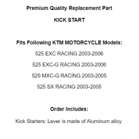 Celox for KTM 525 SX EXC EXC-G MXC-G RACING 2003-2006 Kick Start Starter LEVER