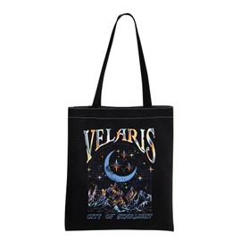 TOBGBE City of Starlight Inspired Canvas Shopping Bag The Fantasy Story Book Merch Book Lovers Gift Ideas (Starlight Tote)