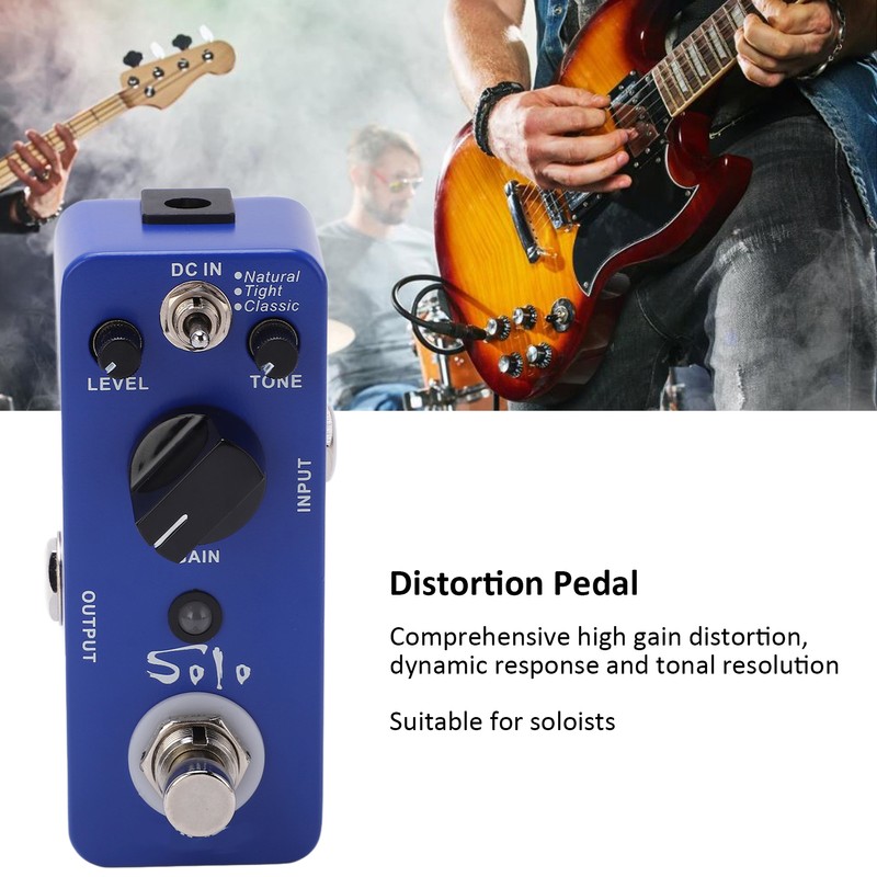 Distortion Pedal Metal Mini Effects High Gain Electric Guitar Effector