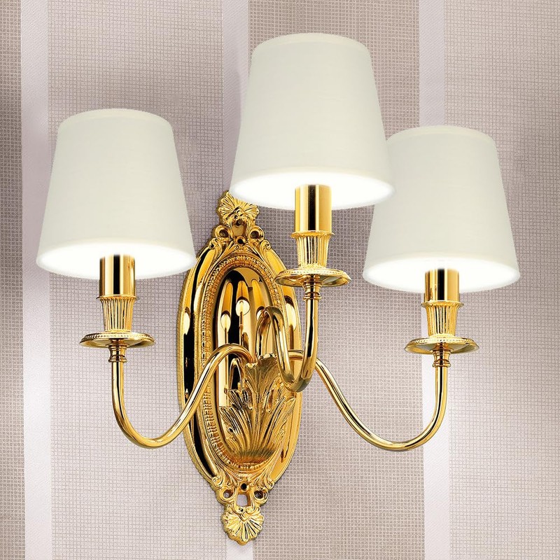 Hapivida 6Pcs Chandelier Lampshade, Household Modern E14 Clip On Fabric