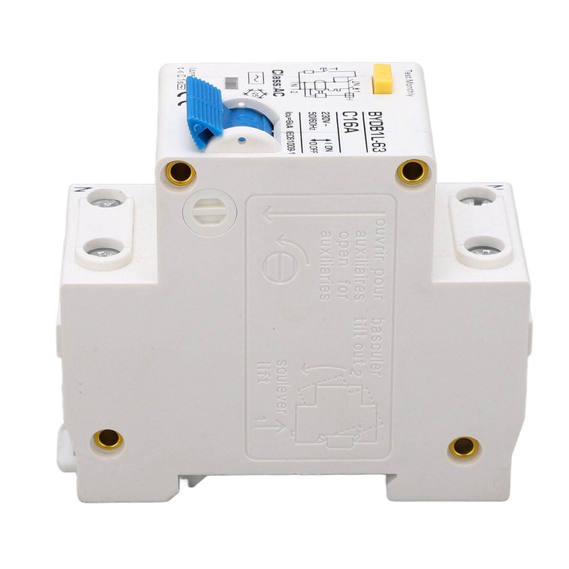 Circuit Breaker 1P+N AC 16A Residual Current Earth Leakage Protection