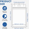 200 Pack Vertical Badge Holders, Clear Plastic ID Badge Holder