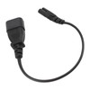 IEC320 C14 Male to IEC320 C7 Female Power Adapter Cable