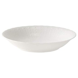 Narumi 9968-1528 Silky White, 7.5 inches (19 cm) Coop Soup Plate, Bone China