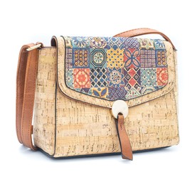 Cork Crossbody Shoulder Bag Purse Eco Friendly Gift Sustainable Vegan Bag Zero waste Vegan gifts for women (Protillo A)