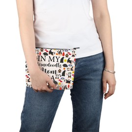 PWHAOO Bernedoodle Dog Lover Gift Bernedoodle Mom Era Makeup Bag Bernedoodle Owner Cosmetic Bag Bernedoodle Merch (Bernedoodle Mom Era M C)