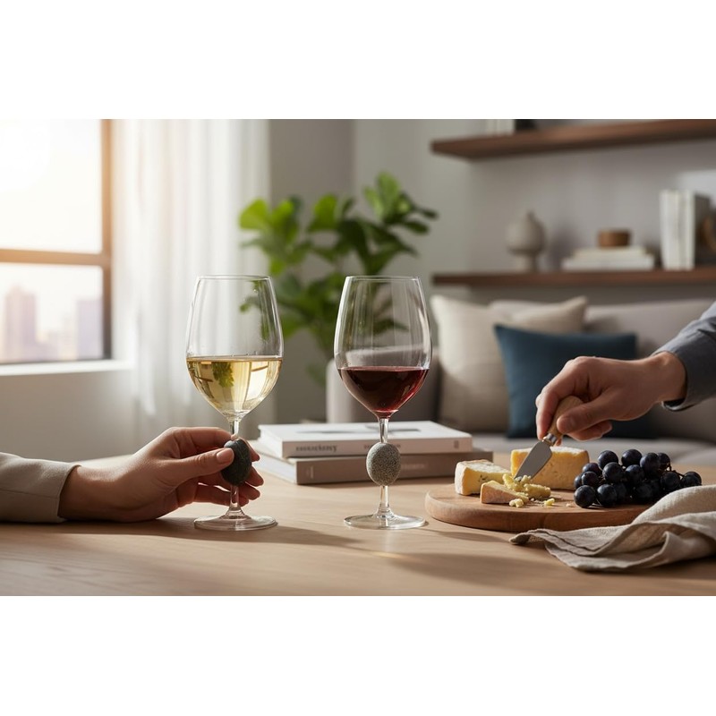 Sea Stones “Touchstone” Universal Wine Glass Set of 2-18oz Thin