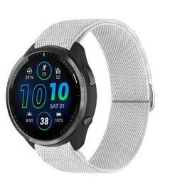 Sport Nylon Bands Compatible with Garmin Forerunner 970 Watch Band/Forerunner 965 Watchband, Soft Farbic Strap Adjustable Loop for Forerunner 955/Forerunner 945/Forerunner 935 for Men Women