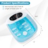 COSTWAY Foot Spa Bath Massager, with Heat, Bubbles & Vibration