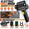Rechargeable Electric Grill Brush, Cordless BBQ Grill Cleaner with 1100