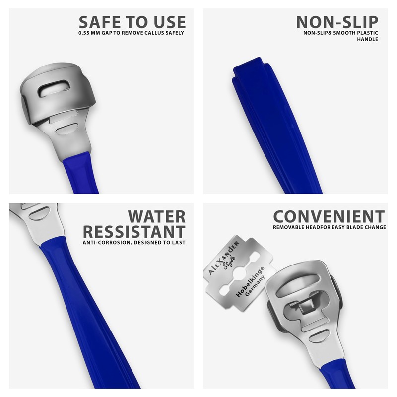 DEXSUR Precision Callus Shaver Razors with 10 Blades - Precision
