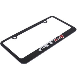 Eurosport Daytona- Compatible with -, GMC AT4 Black License Plate Frame