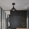 DC Voltage Vintage Style Semi Flush Mount 180 Degree Adjustable