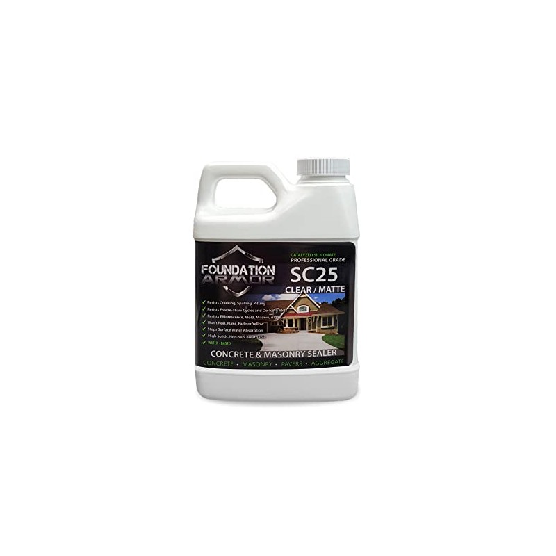 SC25 Penetrating Concrete Sealer Water Based Siliconate Sealer 16 OZ
