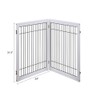 unipaws 6 Panels Extra Wide Freestanding Walk Through Dog Gate