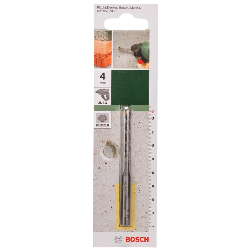 Bosch 2609256900 UNEO Vibration Drill Bit, 0.2 inch (4 mm)