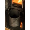 HomeZone Black Coal Bucket Fireside Accessories Kindling, Log, Coal &