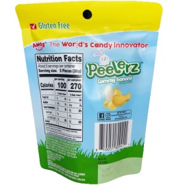 amos New AMOS Peelerz peelers Gummy  banana Peelable Fruit Candy Novelty Tiktok Candy