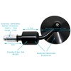 PAIR Of High Quality Black CNC Machined Aluminium Round Bar