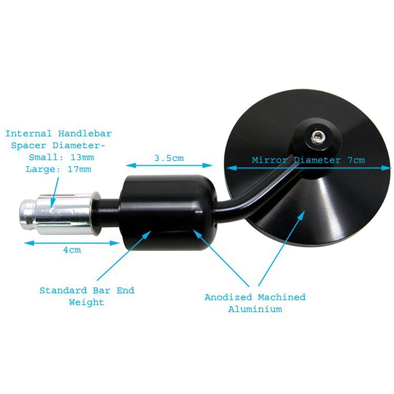 PAIR Of High Quality Black CNC Machined Aluminium Round Bar