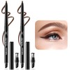 Wugbc 2 Pcs Brown Gel Eyeliner, Waterproof Eyeliner Pencil Smooth
