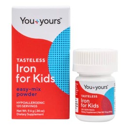 You+yours Hierro Sin Sabor Para Niños Y Bebés. Suministro Para 4 Meses. Sin Edulcorantes, Saborizantes Ni Conservantes. Para Agregar A Bebidas O Alimentos. Suplemento De Hierro Puro Y Sin Sabor Para N